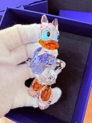 SWAROVSKI DISNEY DAISY DUCK CRYSTAL FIGURINE 5115334 COLLECTIBLE WITH BOX