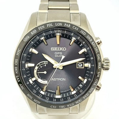 SEIKO ASTRON 8X SERIES SBXB085/8X22-0AG0-2 GPS SOLAR TITANIUM BLACK DIAL MEN'S