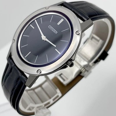 CITIZEN AR5024-01E ECO-DRIVE ONE WATCH SOLAR MOVEMENT BLACK DIAL 39MM