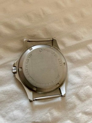 L.L.BEAN HAMILTON WRISTWATCH STAINLESS STEEL WATER RESISTANT WITH BOX MANUAL