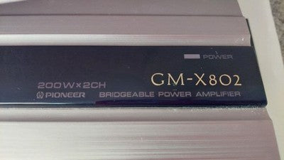 PIONEER GM-X802 POWER AMPLIFIER 200W X 2CH BRIDGEABLE TESTED EXCELLENT+++++