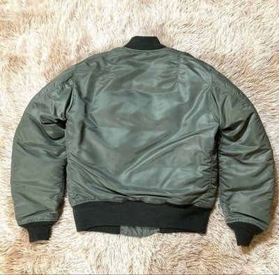 BUZZ RICKSON'S MA-1 WILLIAM GIBSON SAGE GREEN RARE FLIGHT JACKET NYLON SIZE L