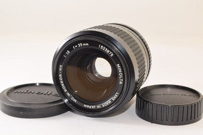 MINOLTA MC W.ROKKOR-HH 35MM F1.8 LARGE-APERTURE WIDE-ANGLE LENS ALUMINUM