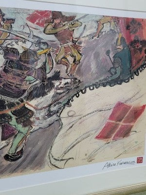 AKIRA KUROSAWA KAGEMUSHA LITHOGRAPH KAWAKAJIMA SIGNED LTD 250 COA 1999