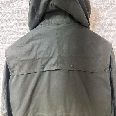BARBOUR X TOKITO BEACON HERITAGE MILITARY WAXED JACKET OLIVE GREEN SIZE SMALL