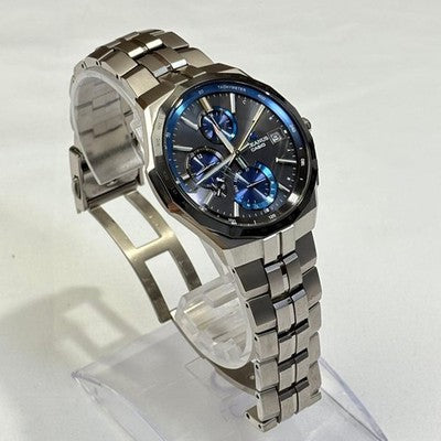 CASIO OCEANUS OCW-S5000E-1AJF MANTA SOLAR RADIO TITANIUM WATCH BLACK DIAL