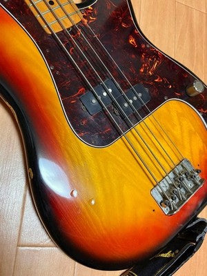 YAMAHA PULSER BASS PB-400 VINTAGE SUNBURST ELECTRIC BASS GUITAR WITH STRAP CASE