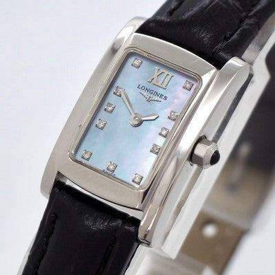 LONGINES DOLCEVITA MINI L5.158.4 11 DIAMOND BLUE MOP QUARTZ WATCH 17CM/6.7IN