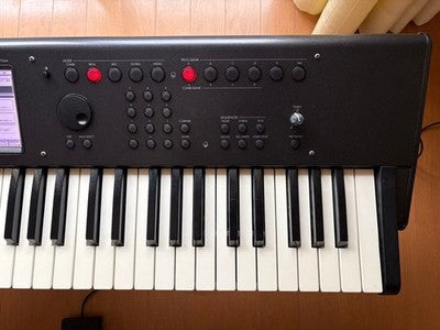 KORG M50 61 KEY SYNTHESIZER WORKSTATION KEYBOARD W PEDAL AC ADAPTER TESTED