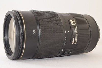 NIKON AF-S NIKKOR 80-400MM F4.5-5.6G ED VR N 5X TELEPHOTO ZOOM LENS AS IS