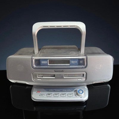 PANASONIC RX-MDX81 MD CD CASSETTE RADIO BOOMBOX PLAYER AUX AM FM USED WORKING