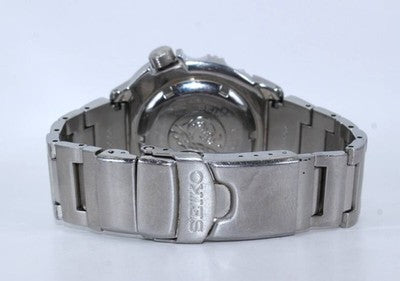 SEIKO PROSPEX SBDC025 AUTOMATIC MEN'S BLACK DIAL STAINLESS STEEL WATCH AS IS