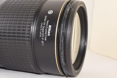 NIKON AF-S NIKKOR 80-400MM F4.5-5.6G ED VR N 5X TELEPHOTO ZOOM LENS AS IS