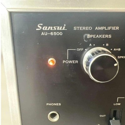 SANSUI AU-6500 INTEGRATED AMPLIFIER BLACK DIGITAL AUDIO VINTAGE 1973 JAPAN