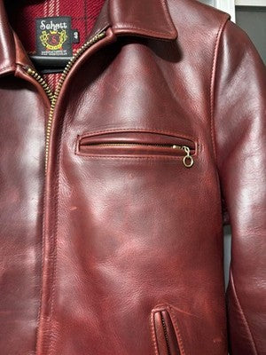 SCHOTT 6103US SINGLE RIDER JACKET SIZE 40 BORDEAUX MADE IN USA RARE FROM JAPAN