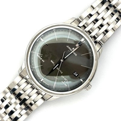 JUNGHANS MEISTER MEGA 058/4803.44 RADIO CONTROLLED QUARTZ DATE WATCH STEEL