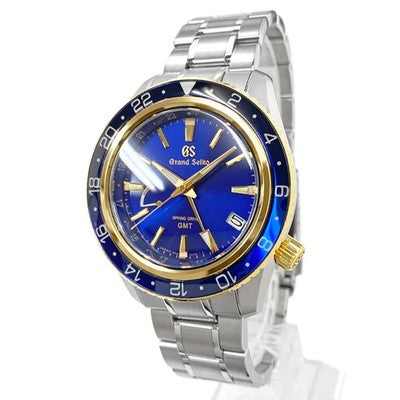 GRAND SEIKO SPORTS COLLECTION GMT AUTOMATIC SPRING DRIVE SBGE248 K18YG BLUE DIAL