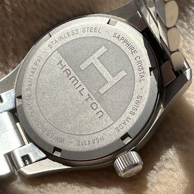 HAMILTON KHAKI FIELD QUARTZ H684112 H64410 38MM BLACK DIAL STAINLESS STEEL WATCH