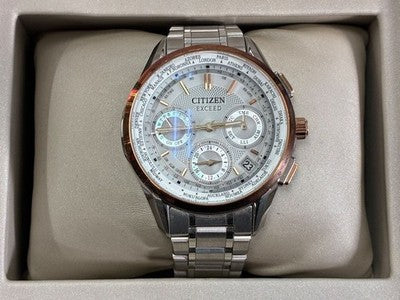 ◯CITIZEN EXCEED CC9054-52A ECO-DRIVE GPS SATELLITE RADIO TITANIUM WATCH JAPAN