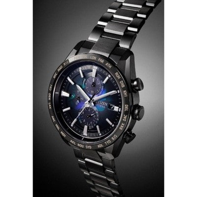CITIZEN ATESSA AT8286-65E LAYERS OF TIME LIMITED TITANIUM RADIO SOLAR WATCH 42MM