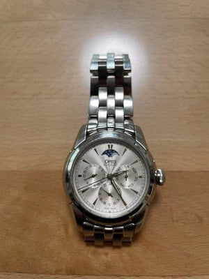 ORIS ARTELIER COMPLICATION MOONPHASE 7546A AUTOMATIC 40MM SILVER DIAL WATCH