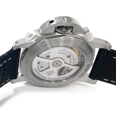 PANERAI LUMINOR 1950 3 DAYS GMT BLACK DIAL PAM01321 STAINLESS STEEL 44MM