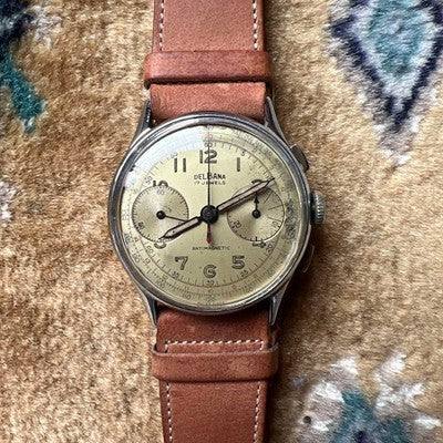 VINTAGE WATCH 34MM CASE MECHANICAL MANUAL WIND OVERHAULED 2025