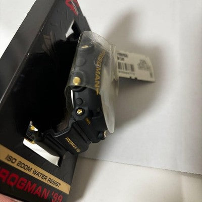 G-SHOCK FROGMAN '99 DW-8200BU-9AT BLACK X GOLD W/MANUAL TESTED JAPAN USED F/S