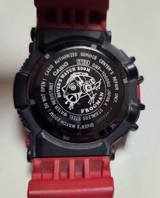 CASIO G-SHOCK FROGMAN GWF-1000RD-4JF BURNING RED SOLAR RADIO DIVER WATCH JAPAN