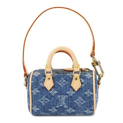 LOUIS VUITTON X TAKASHI MURAKAMI M02535 DENIM CHERRY BAG CHARM MICRO SPEEDY
