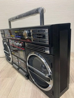 LASONIC TRC-975 VINTAGE BOOMBOX RADIO CASSETTE PLAYER W/ ORIGINAL BOX WORKING