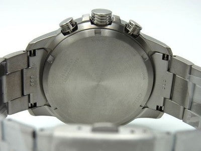 CITIZEN ECO-DRIVE CHRONOGRAPH TITANIUM MEN’S WATCH CA4570-88X GREEN DIAL UNUSE