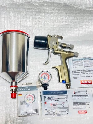 SATA JET 5500 RP 1.4 O SPRAY GUN SET UNUSED ORIGINAL PAINTING TOOL JAPAN