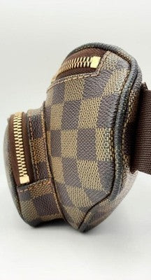 LOUIS VUITTON N51172 DAMIER MELVILLE BUMBAG BODY WAIST BAG AUTHENTIC PVC LEATHER