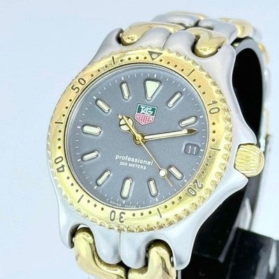 TAG HEUER CELL PROFESSIONAL S95.213 GRAY QUARTZ 200M WATER RESISTANT WATCH 33MM