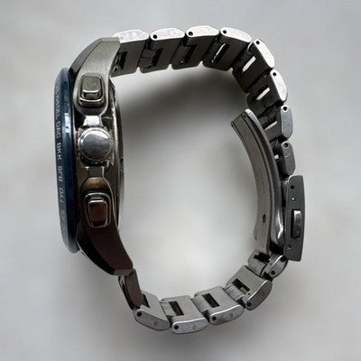 SEIKO SBXB005 ASTRON GPS SOLAR RADIO WATCH BLUE DIAL TITANIUM ANALOG MODEL