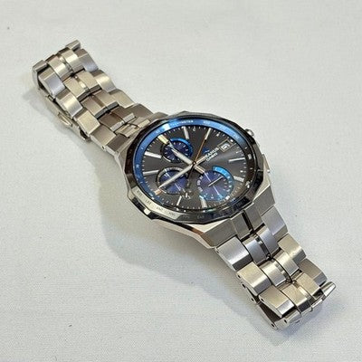 CASIO OCEANUS OCW-S5000E-1AJF MANTA SOLAR RADIO TITANIUM WATCH BLACK DIAL