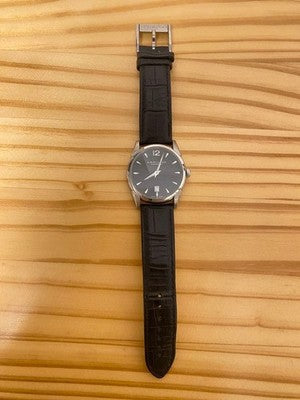 HAMILTON Jazzmaster H385150 Automatic Date Watch Stainless Steel Skeleton Back