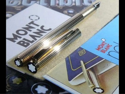 Montblanc Noblesse 1147 Fountain Pen Gold Plated EF Used Rare w Docs From Japan