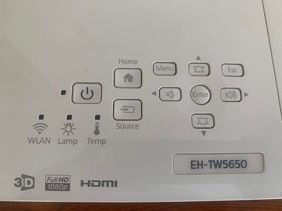 EPSON EH-TW5650 FULL HD HOME PROJECTOR 2500LM WIFI WITH REMOTE JAPAN