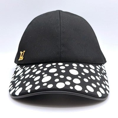 LOUIS VUITTON YAYOI KUSAMA CAP M7069L INFINITY DOT BLACK UNISEX RARE HAT