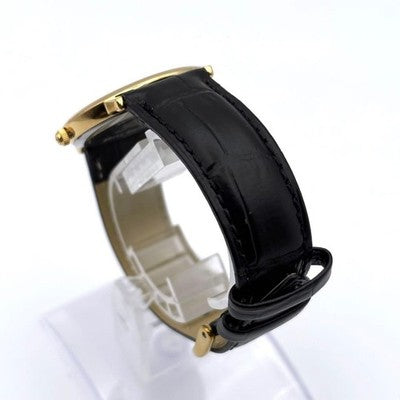 BURBERRY MEN'S QUARTZ GOLD SHELL ROMAN WRISTWATCH ROUND FACE LEATHER BELT