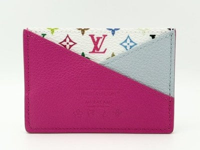 LOUIS VUITTON LV TAKASHI MURAKAMI CRISSCROSS CARD HOLDER M14091 BLACK