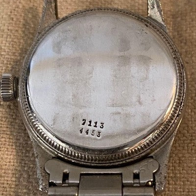 TUDOR OYSTER MANUAL WIND WATCH SHIELD ROSE DIAL ~1940S ANTIQUE
