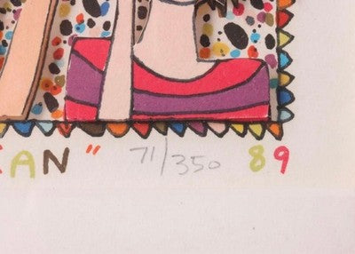 James Lizzy Silkscreen "JELLY BEAN" With Autograph