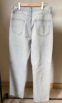 THE ROW BURT COTTON DENIM JEANS ICE BLUE MEN SIZE 30 MADE IN JAPAN USED