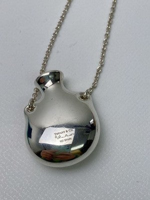 TIFFANY & CO ELSA PERETTI BOTTLE NECKLACE SV925 SILVER LONG CHAIN SPAIN BOX RARE