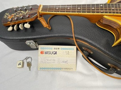KASUGA M-30 CUSTOM MANDOLIN MIJ VINTAGE TESTED W/ HARD CASE FROM JAPAN