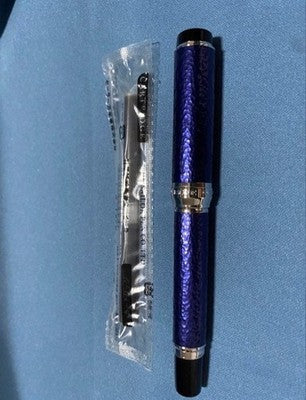 SAILOR FOUNTAIN PEN OITA MADE JAPAN BLUE M NIB UNUSED W/ CONVERTER & CARTRIDGES