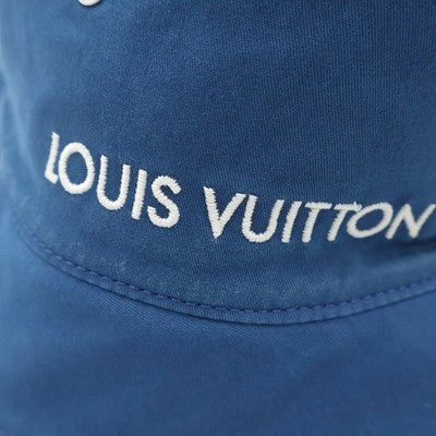 LOUIS VUITTON MONOGRAM ESSENTIAL REVERSIBLE BUCKET HAT M78774 INDIGO USED